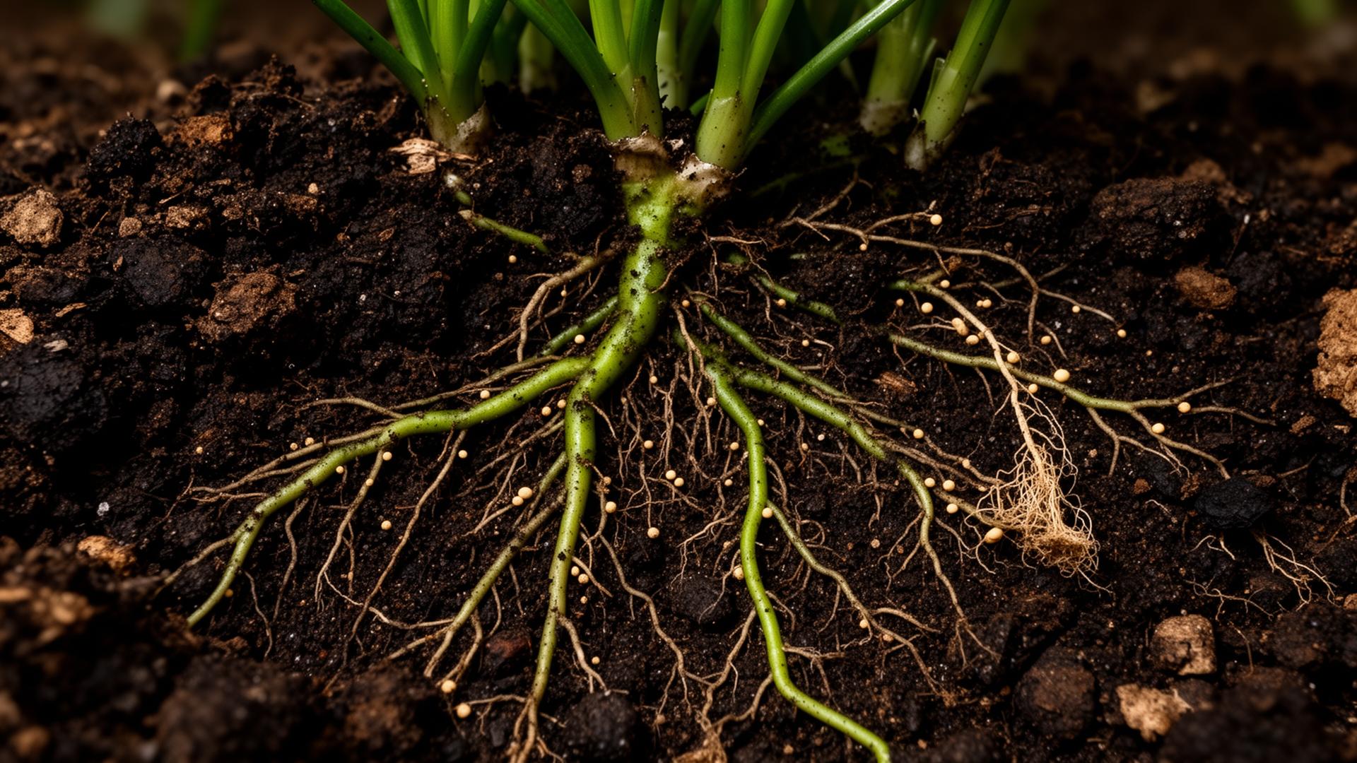 Healthy soil and root systems